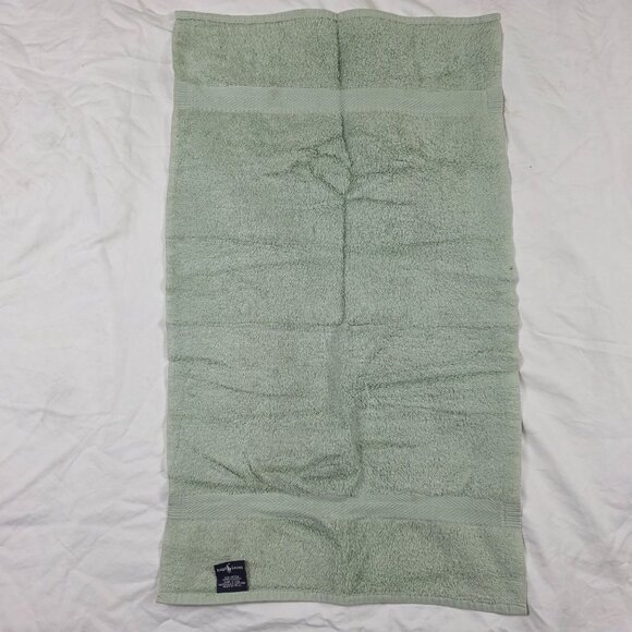 Vintage Ralph Lauren Green 100% Cotton Towel Plush Soft Absorbent Made In USA - Picture 1 of 8